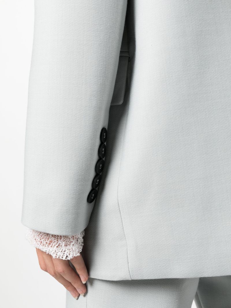 Grey Single-breasted Blazer
