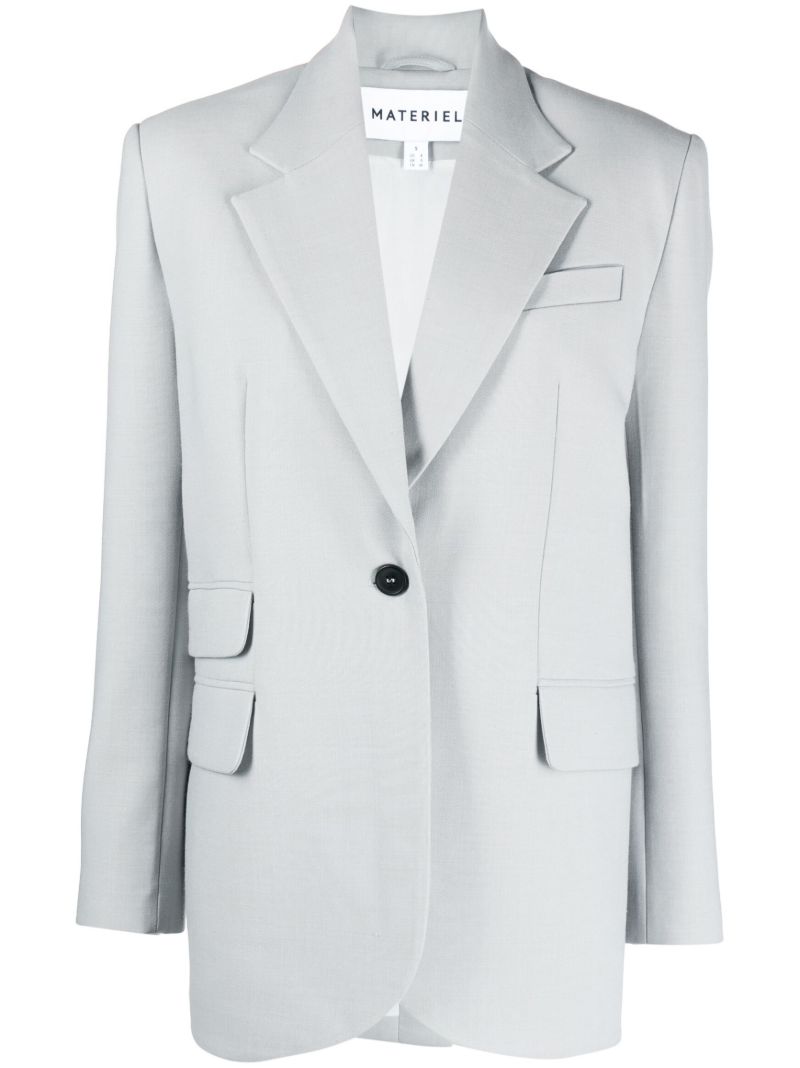 Grey Single-breasted Blazer
