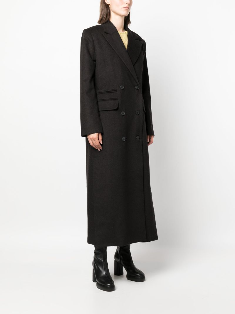 Brown Double-breasted Coat