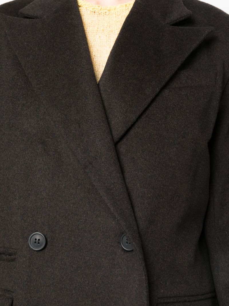 Brown Double-breasted Coat