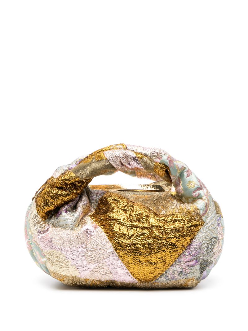 Gold Patchwork Brocade Tote Bag