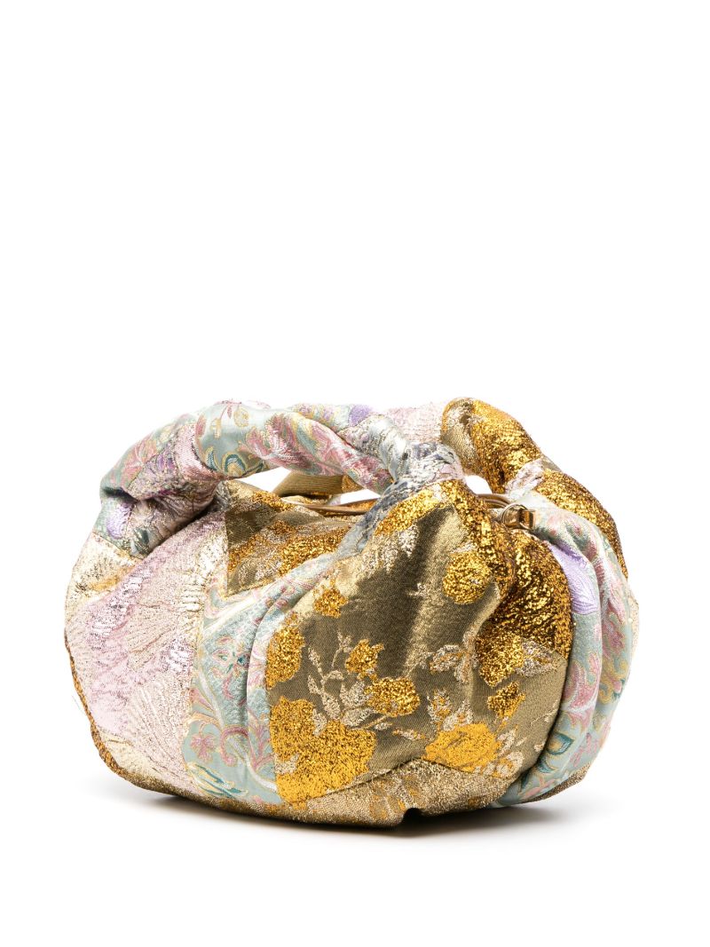 Gold Patchwork Brocade Tote Bag