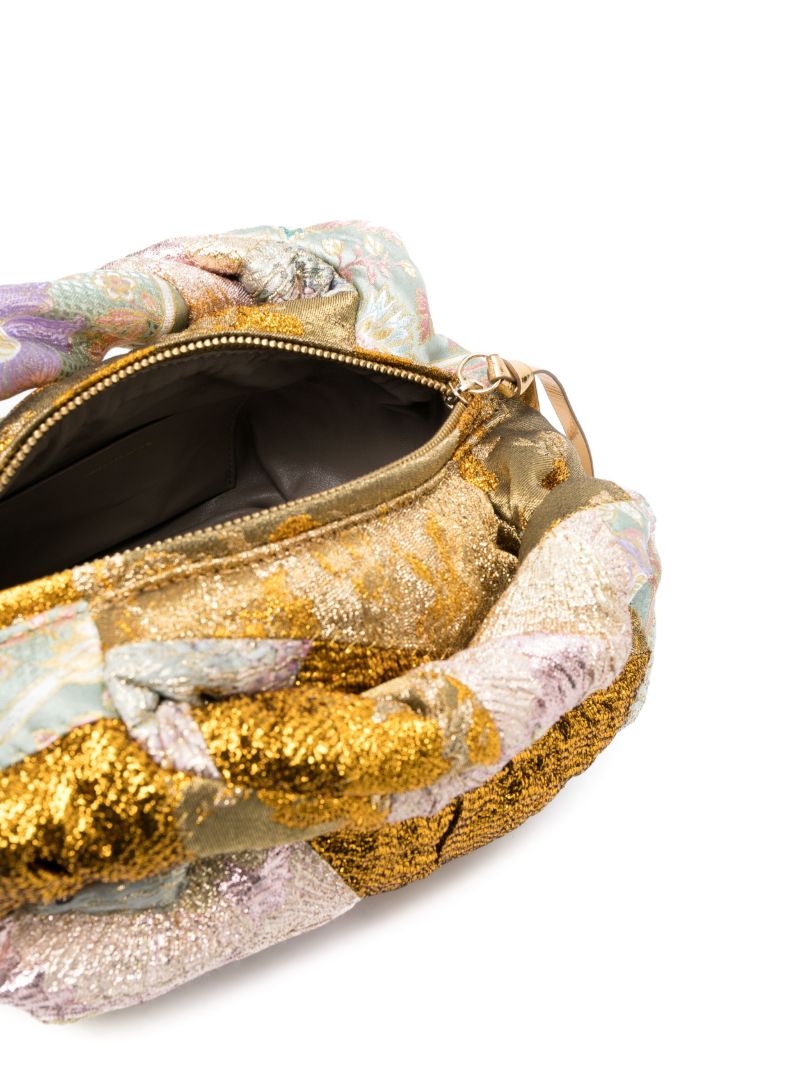 Gold Patchwork Brocade Tote Bag