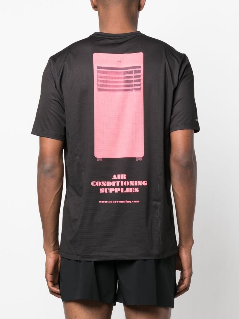Black Printed Tech T-shirt