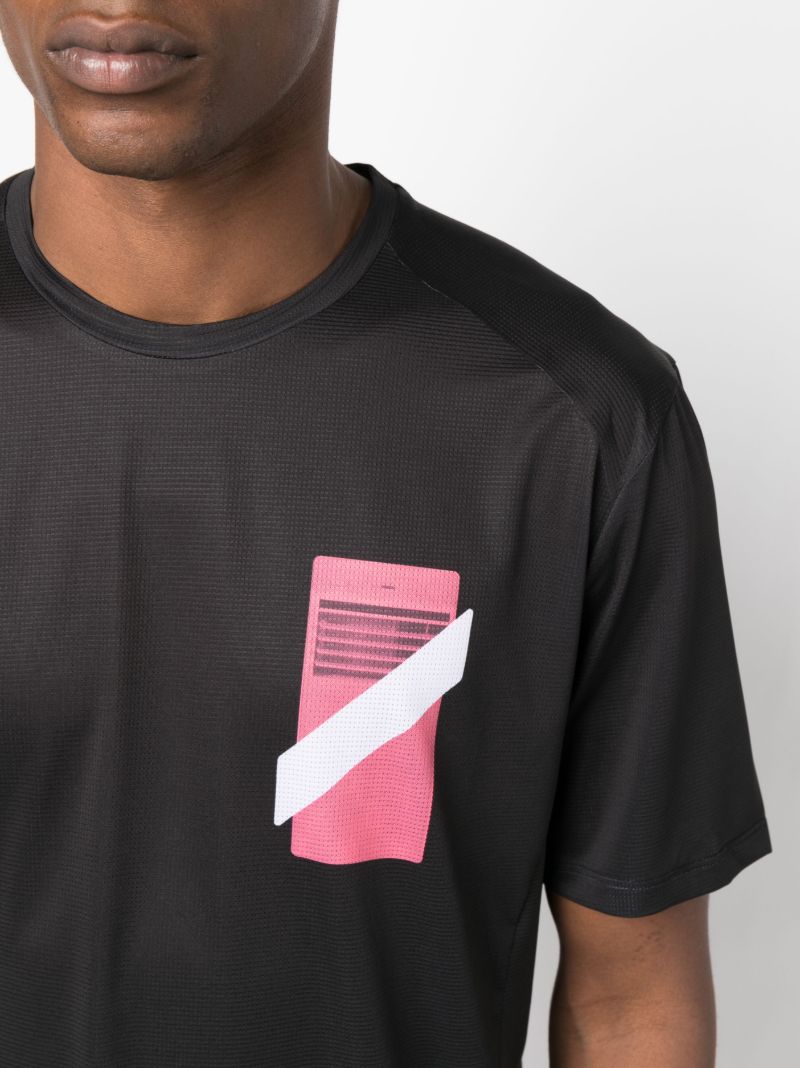 Black Printed Tech T-shirt