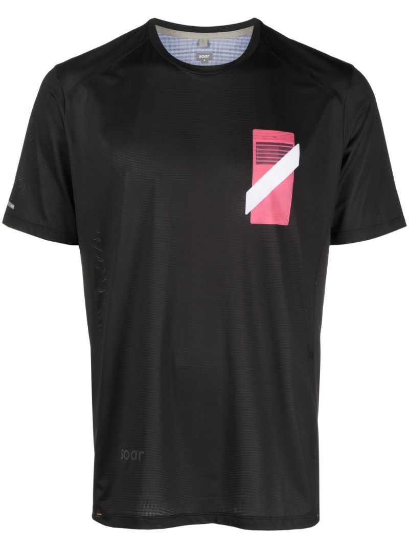 Black Printed Tech T-shirt