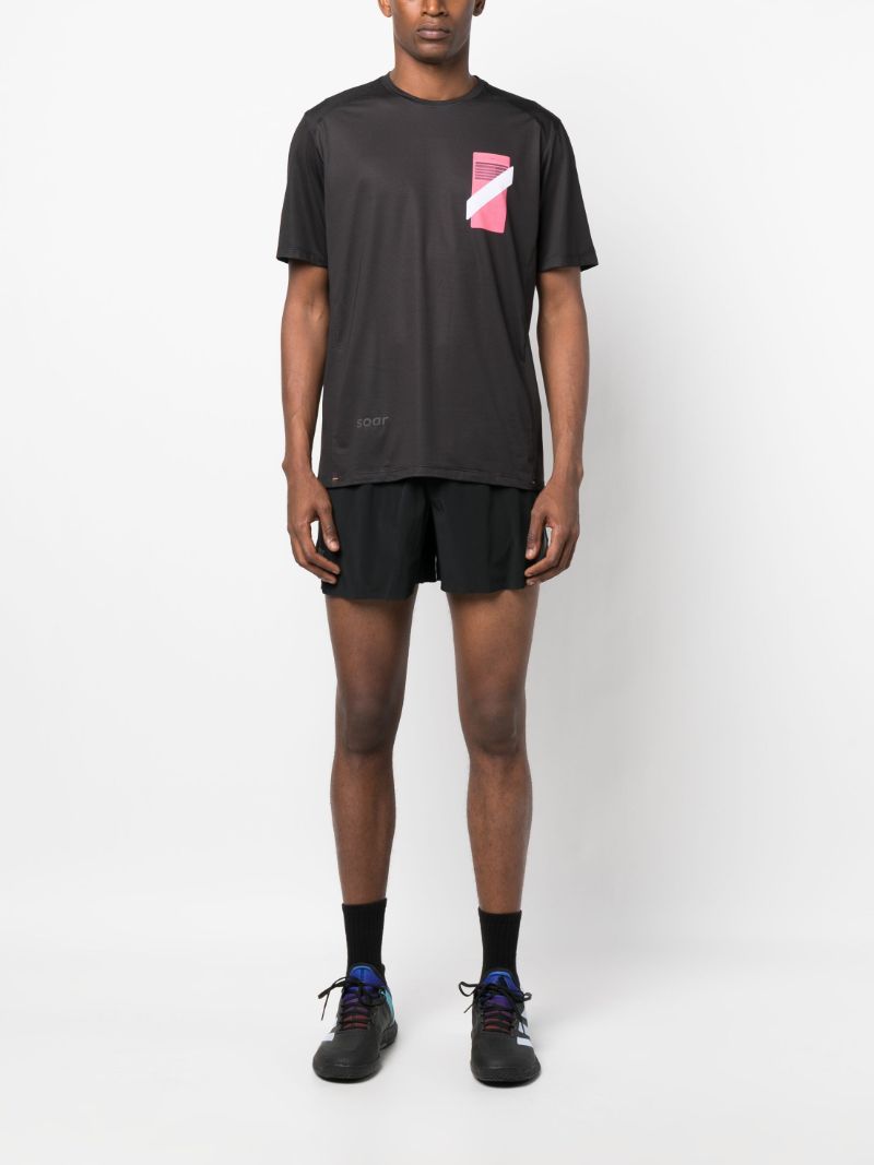 Black Printed Tech T-shirt