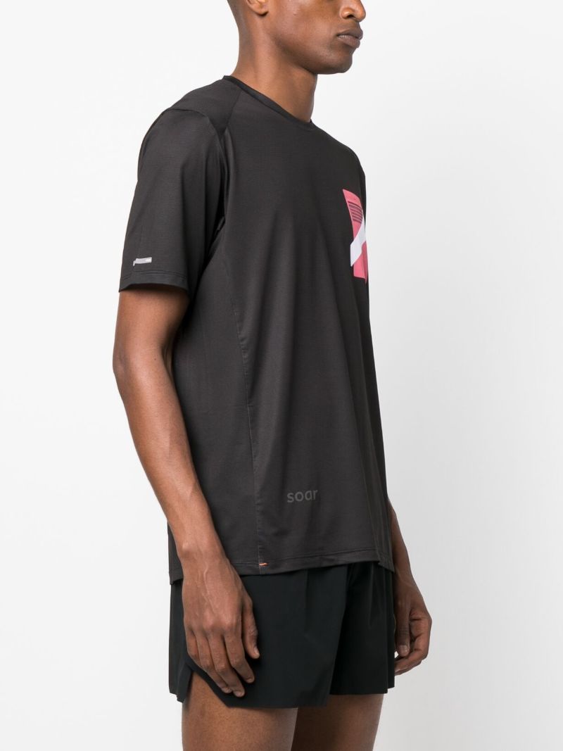 Black Printed Tech T-shirt