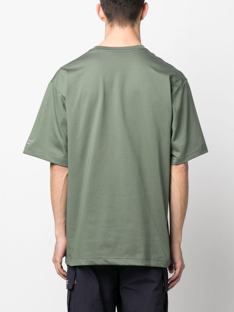 X Maison KitsunÃ_x0083_Â© Green Triangle T-shirt