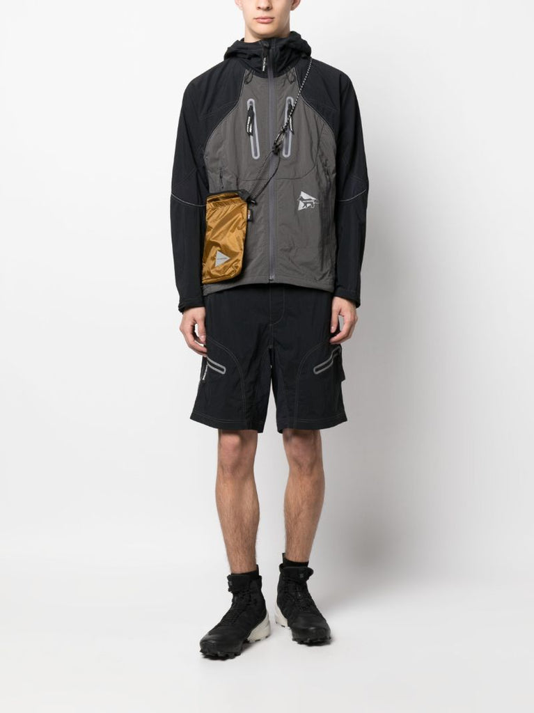 X Maison KitsunÃ_x0083_Â© Black Belted Hiking Shorts