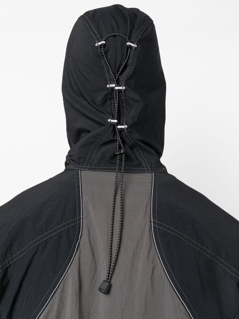 X Maison KitsunÃ_x0083_Â© Black Zip-up Hiking Jacket