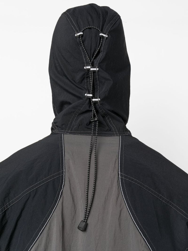 X Maison KitsunÃ_x0083_Â© Black Zip-up Hiking Jacket