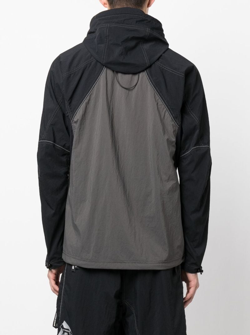 X Maison KitsunÃ_x0083_Â© Black Zip-up Hiking Jacket