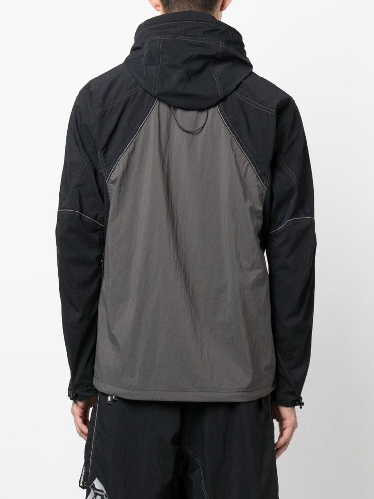 X Maison KitsunÃ_x0083_Â© Black Zip-up Hiking Jacket
