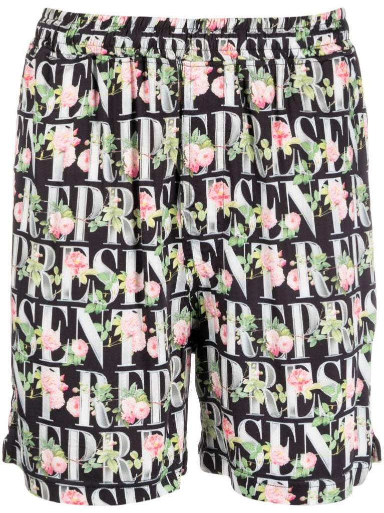 Black Logo-print Shorts