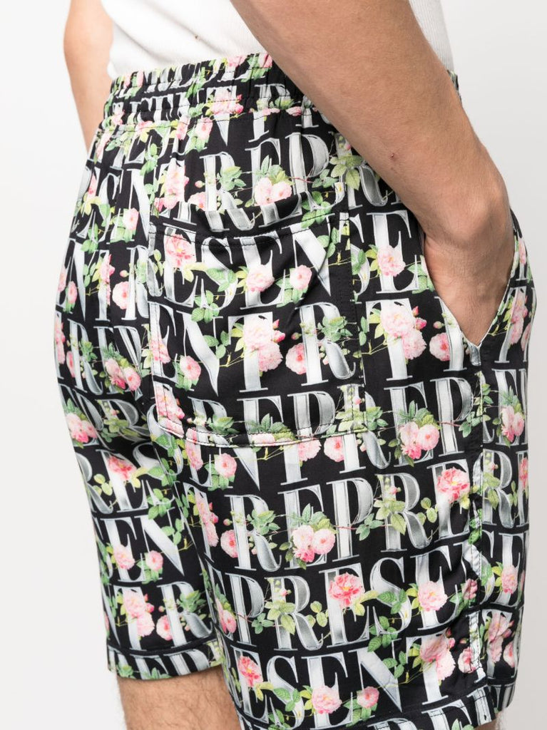 Black Logo-print Shorts