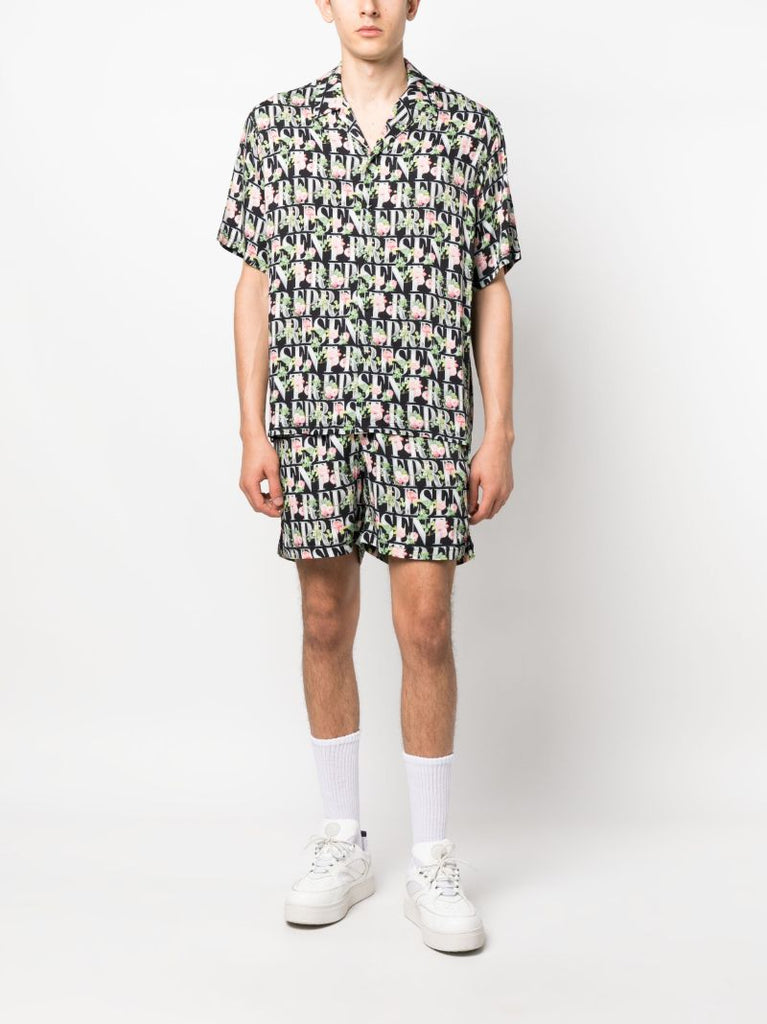 Black Logo-print Shorts