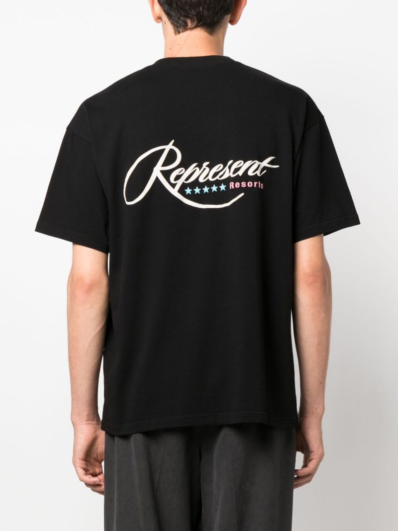 Black Resort Logo-print Cotton T-shirt