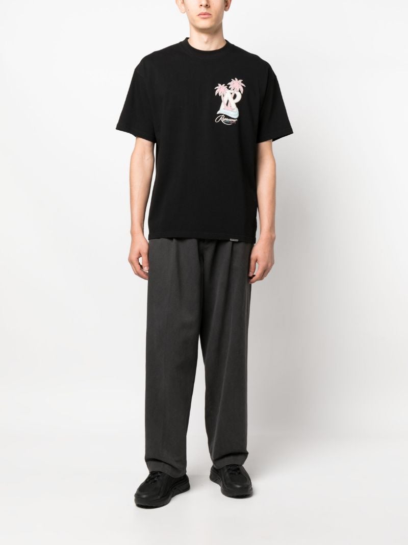 Black Resort Logo-print Cotton T-shirt