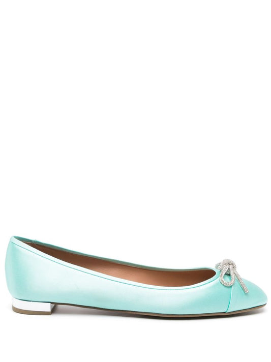 Blue Parisina Crystal Ballet Pumps