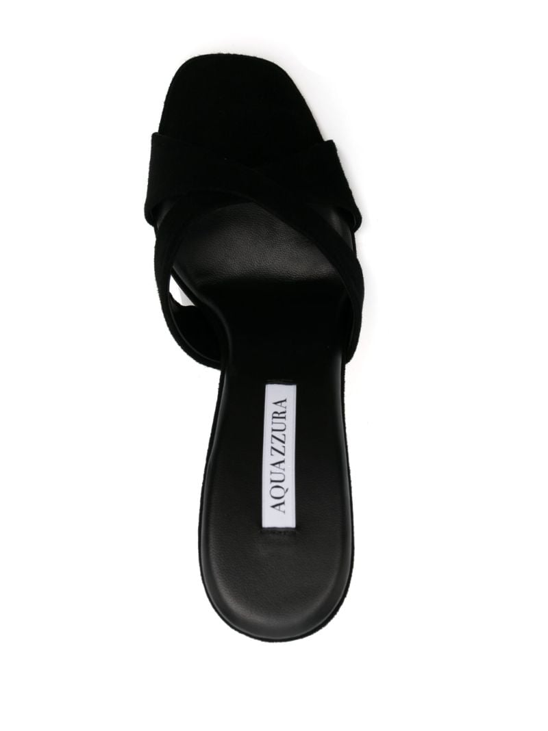 Black Yes Darling 95 Suede Mules