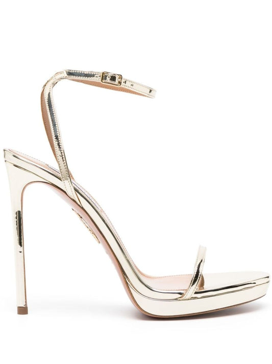 Gold Olie 105 Metallic Leather Sandals