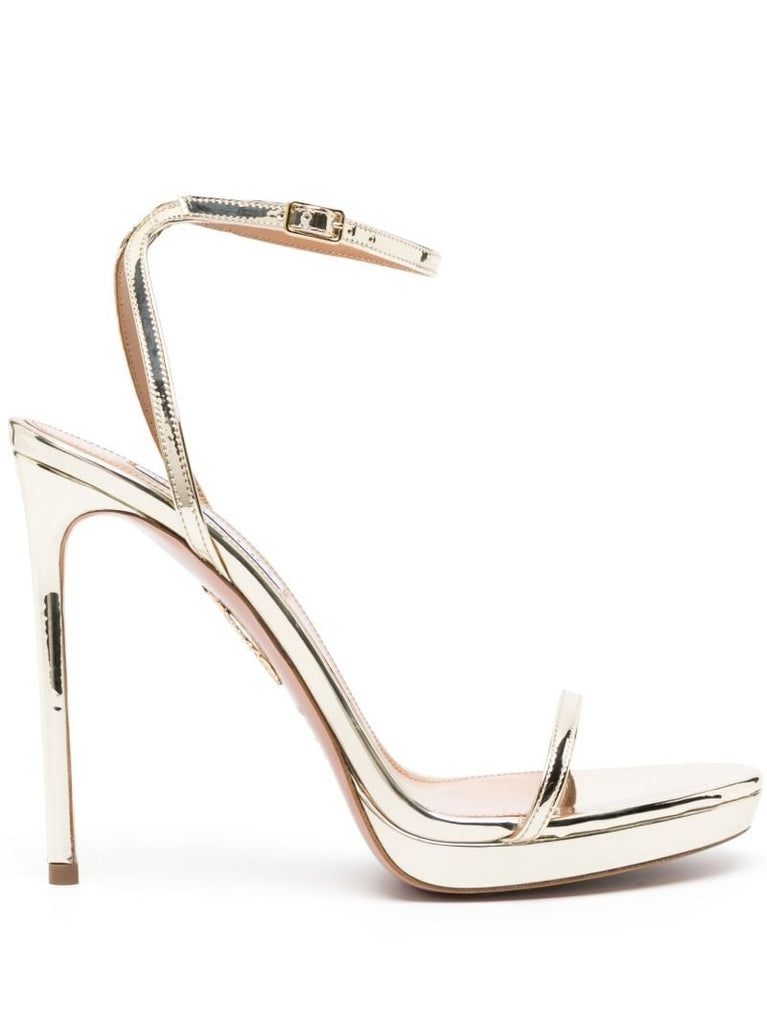Gold Olie 105 Metallic Leather Sandals