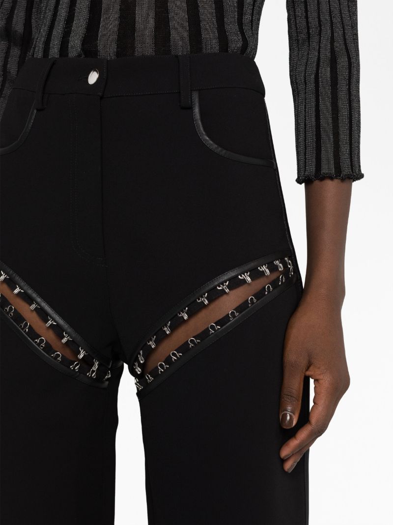 Black Hook Straight-leg Trousers