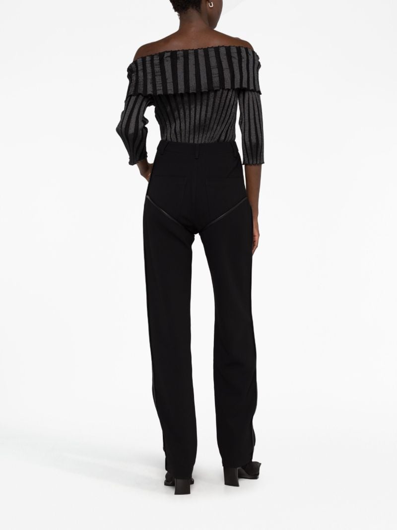 Black Hook Straight-leg Trousers