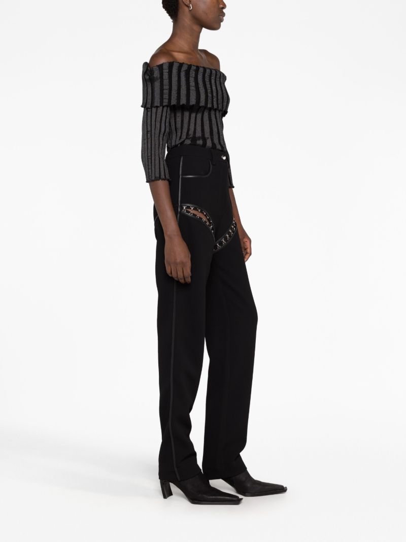 Black Hook Straight-leg Trousers