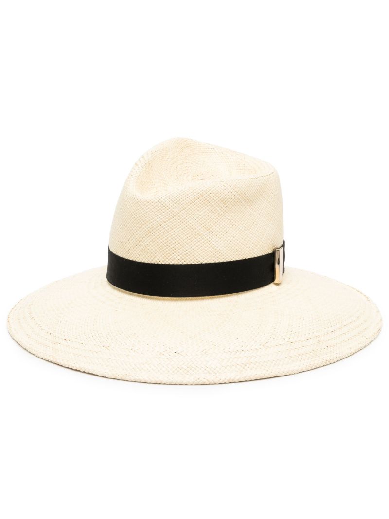 Neutral Drake Raffia Hat
