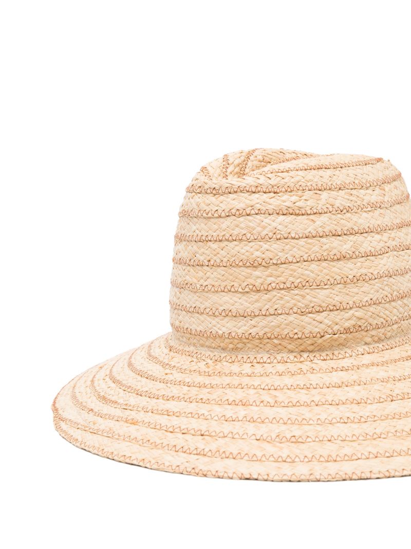 Neutral Requiem Woven-raffia Fedora Hat