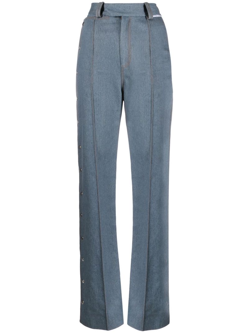 Blue Press-stud Jeans