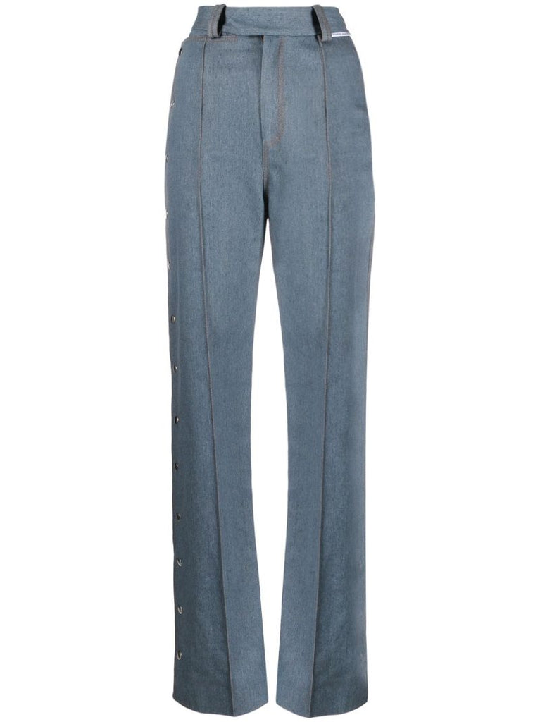 Blue Press-stud Jeans