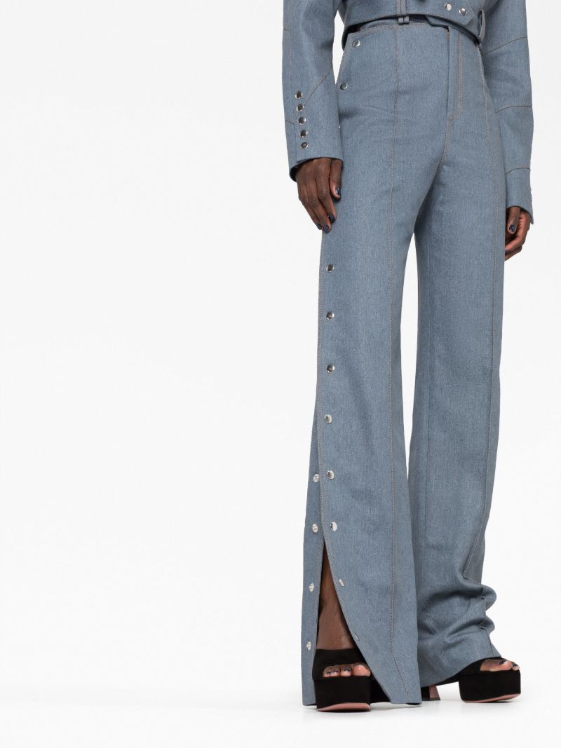 Blue Press-stud Jeans
