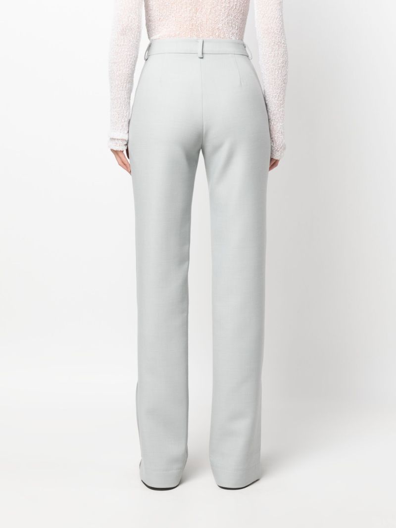 Grey High-waist Tailored Trousers