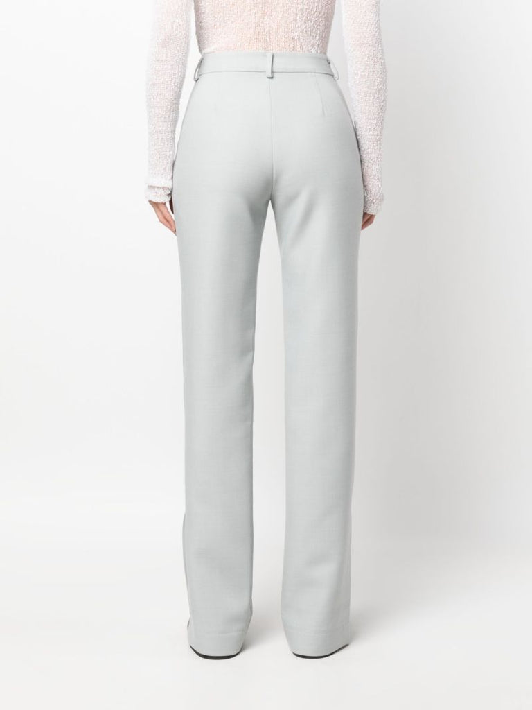 Grey High-waist Tailored Trousers