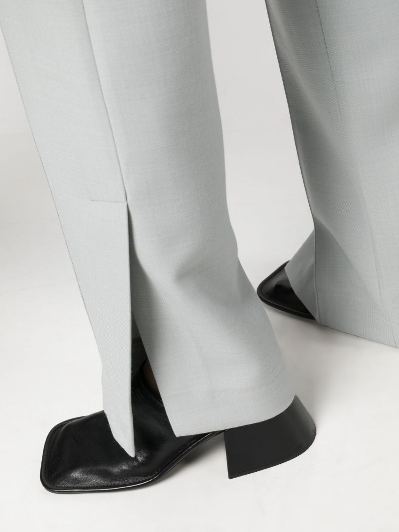 Grey High-waist Tailored Trousers