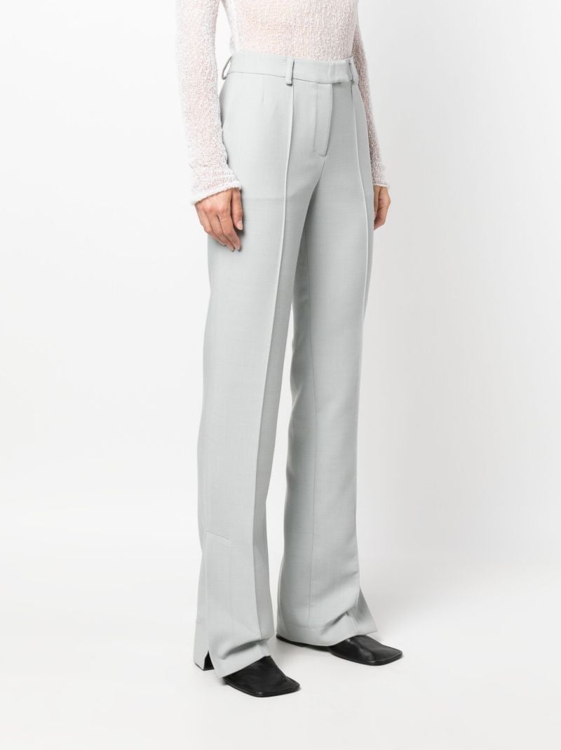 Grey High-waist Tailored Trousers
