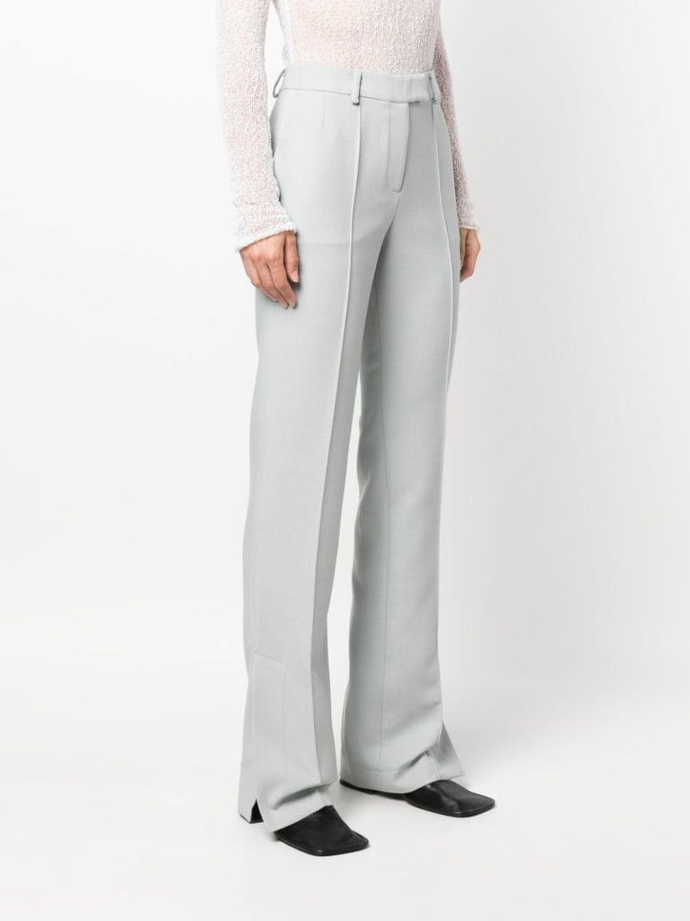 Grey High-waist Tailored Trousers