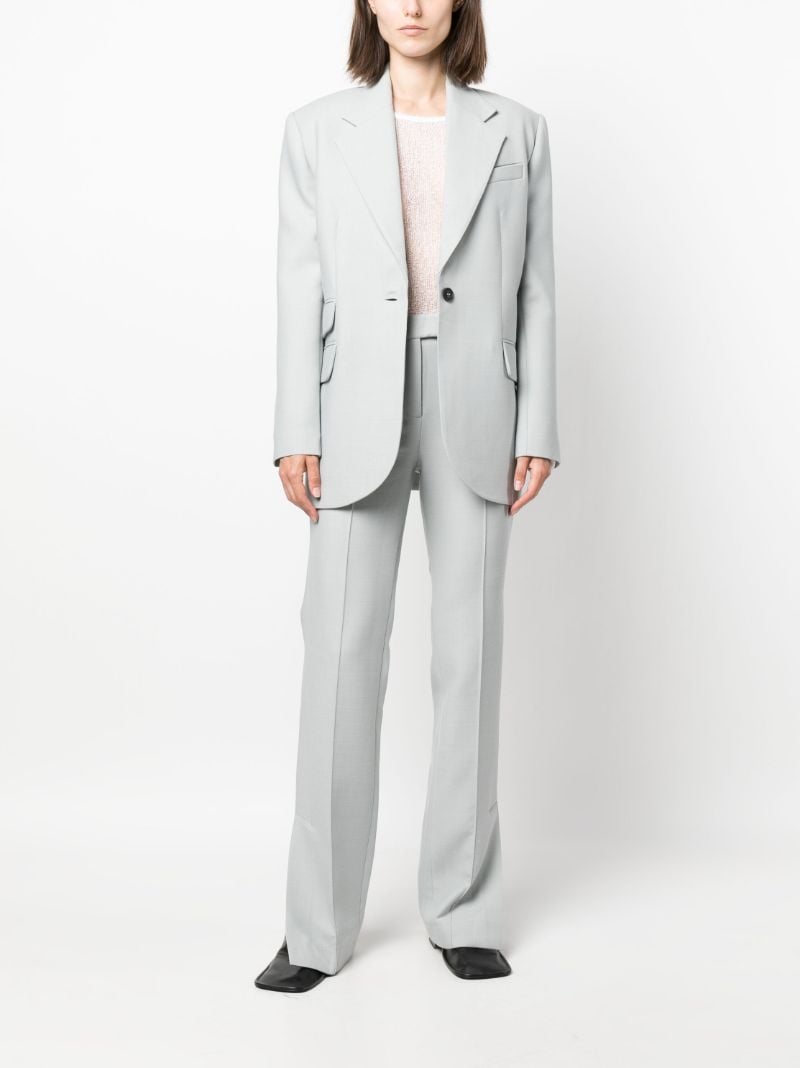 Grey High-waist Tailored Trousers