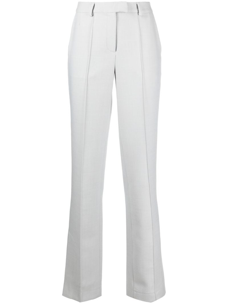 Grey High-waist Tailored Trousers