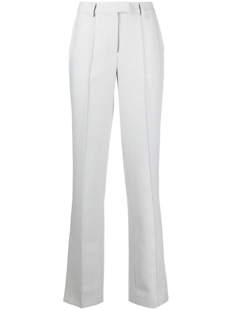 Grey High-waist Tailored Trousers