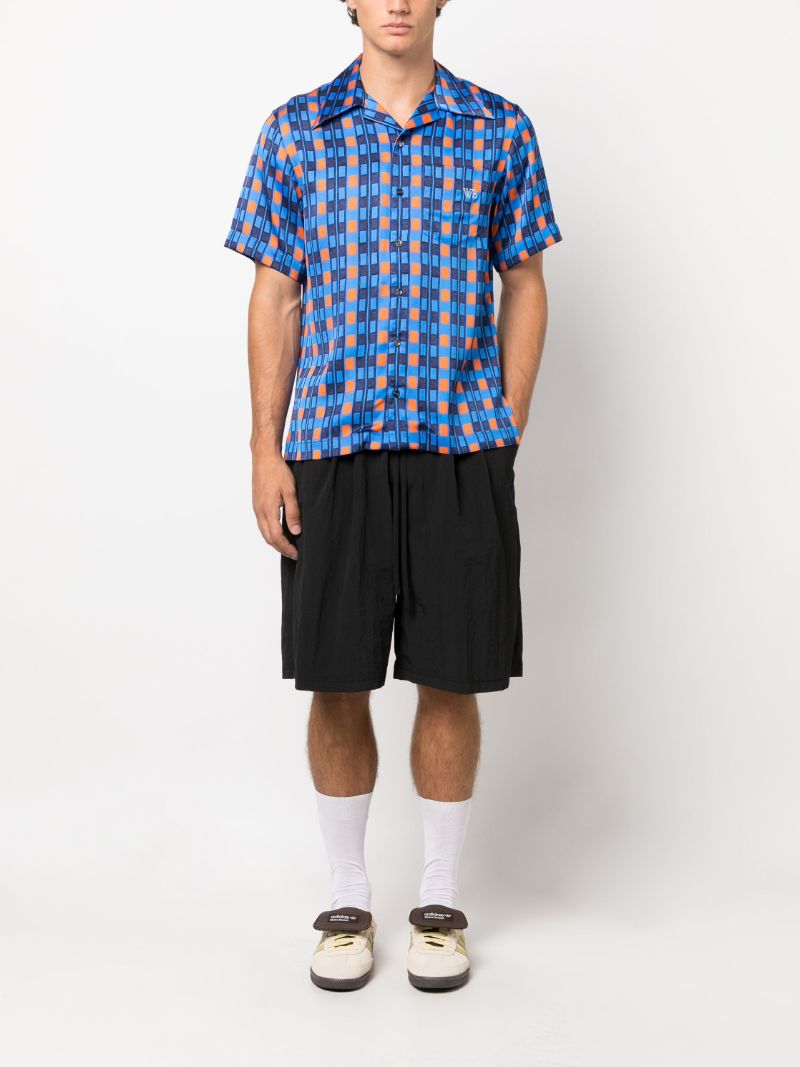 Blue Highlife Geometric-print Shirt