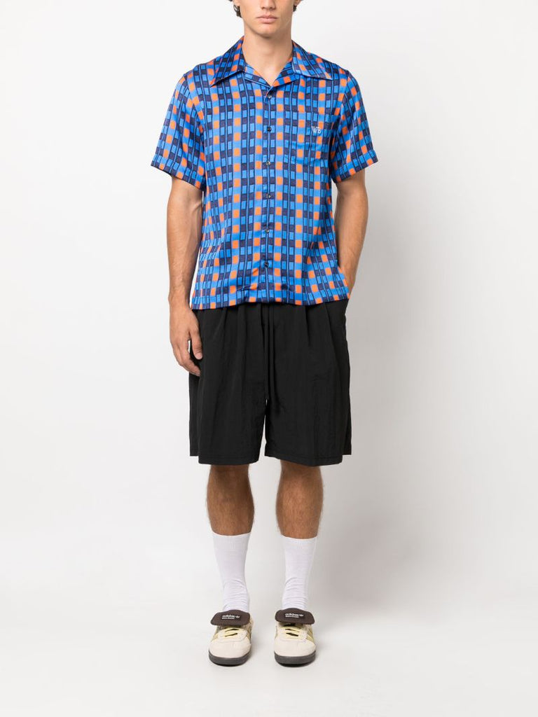 Blue Highlife Geometric-print Shirt