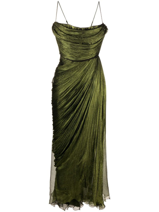 Green Regina Silk Gown