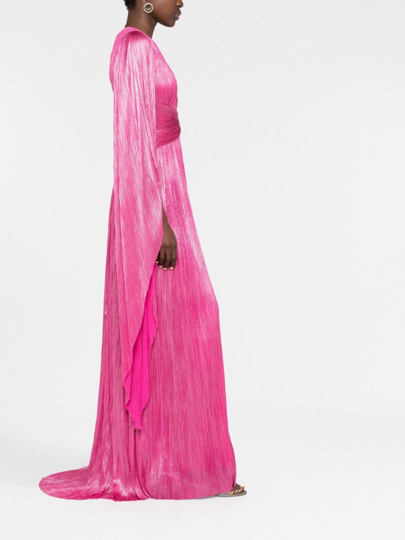 Pink Crystal Pleated Dress