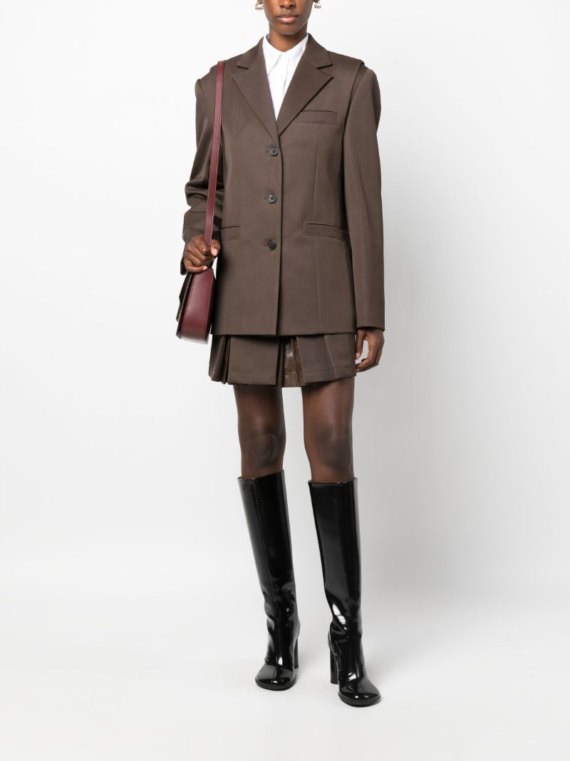 Brown Single-breasted Blazer