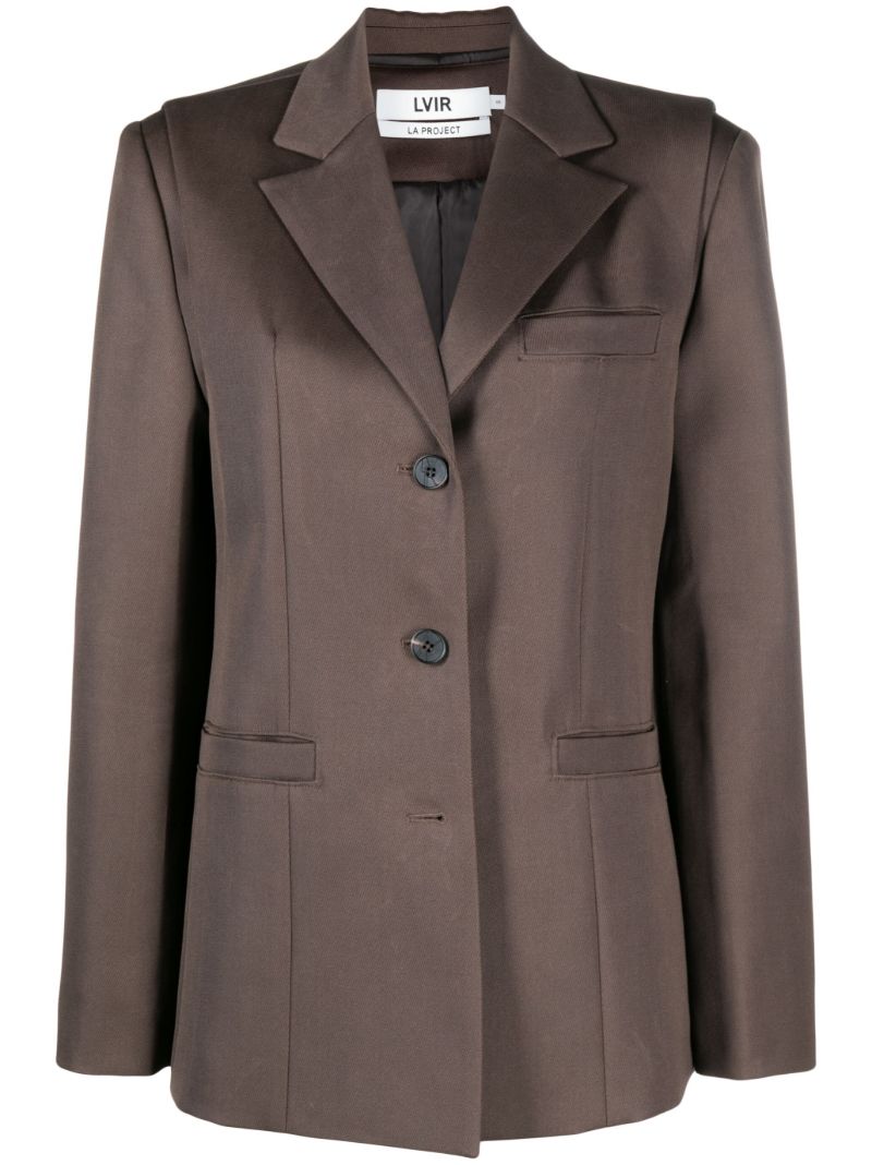 Brown Single-breasted Blazer