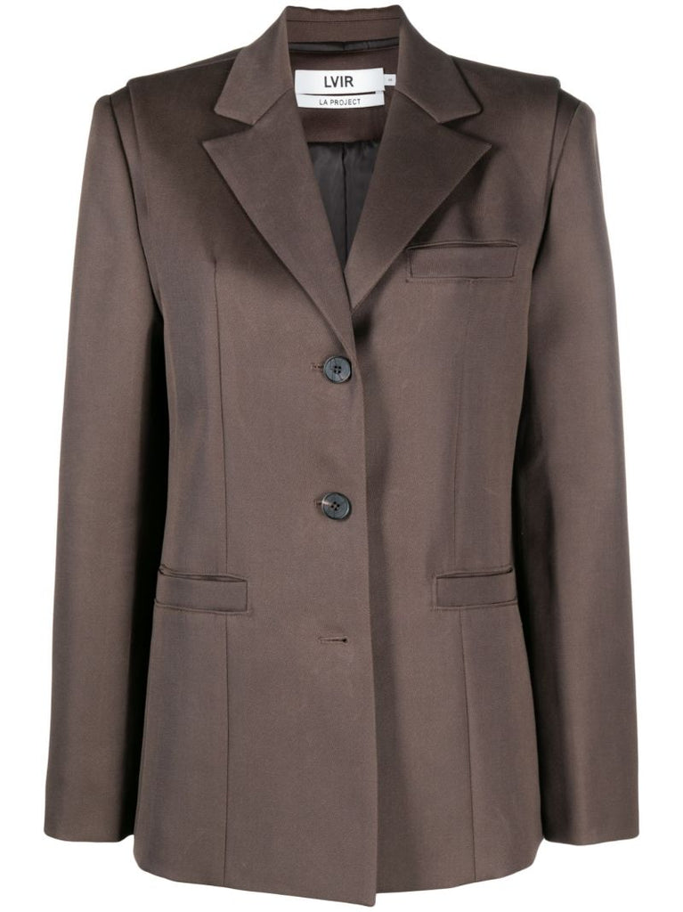 Brown Single-breasted Blazer